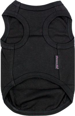 Show full view: Parisian Pet Bad to da Bone Embroidered Cotton Dog T-Shirt, Black, Large slide 2 of 5