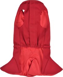 Parisian Pet Satin Embellished Dress Elegant Dog Party Outfit, Red, Large slide 2 of 5