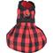 Show in main carousel: Parisian Pet Buffalo Checkered Taffeta Dress Plaid & Bow Dog Gown, Red & Black, X-Large slide 2 of 5