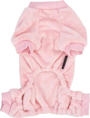 Show full view: Parisian Pet Velour Pajama Blush Luxury Cotton Dog & Cat Sleepwear, Pink, Large slide 3 of 6