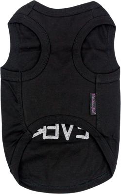 Show full view: Parisian Pet Best Dog Ever Embroidered Cotton Dog & Cat T-T-Shirt, Black, Medium slide 2 of 5