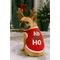 Show in main carousel: Parisian Pet Ho Ho Ho Embroidered Holiday Festive Dog T-Shirt, Red, Medium slide 3 of 5