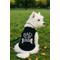 Show in main carousel: Parisian Pet Bad to da Bone Embroidered Cotton Dog T-Shirt, Black, Large slide 3 of 5