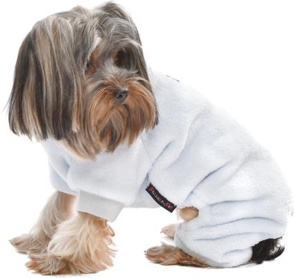 Show full view: Parisian Pet Velour Pajama Cloud Ultra-Soft Cozy Dog Sleepwear, Gray, Large slide 3 of 5
