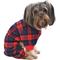Show in main carousel: Parisian Pet Scottish Pajama Plaid Flannel Dog Sleepwear, Red & Blue, Medium slide 3 of 5