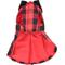Show in main carousel: Parisian Pet Buffalo Checkered Taffeta Dress Plaid & Bow Dog Gown, Red & Black, X-Large slide 3 of 5