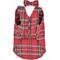 Show in main carousel: Parisian Pet Tartan Tuxedo Plaid Dog & Cat Formal Jacket, White & Red, Medium slide 3 of 5