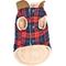 Show in main carousel: Parisian Pet Scottish Jacket Plaid Formal Coat for Dogs & Cats, Red & Blue, Large slide 3 of 6