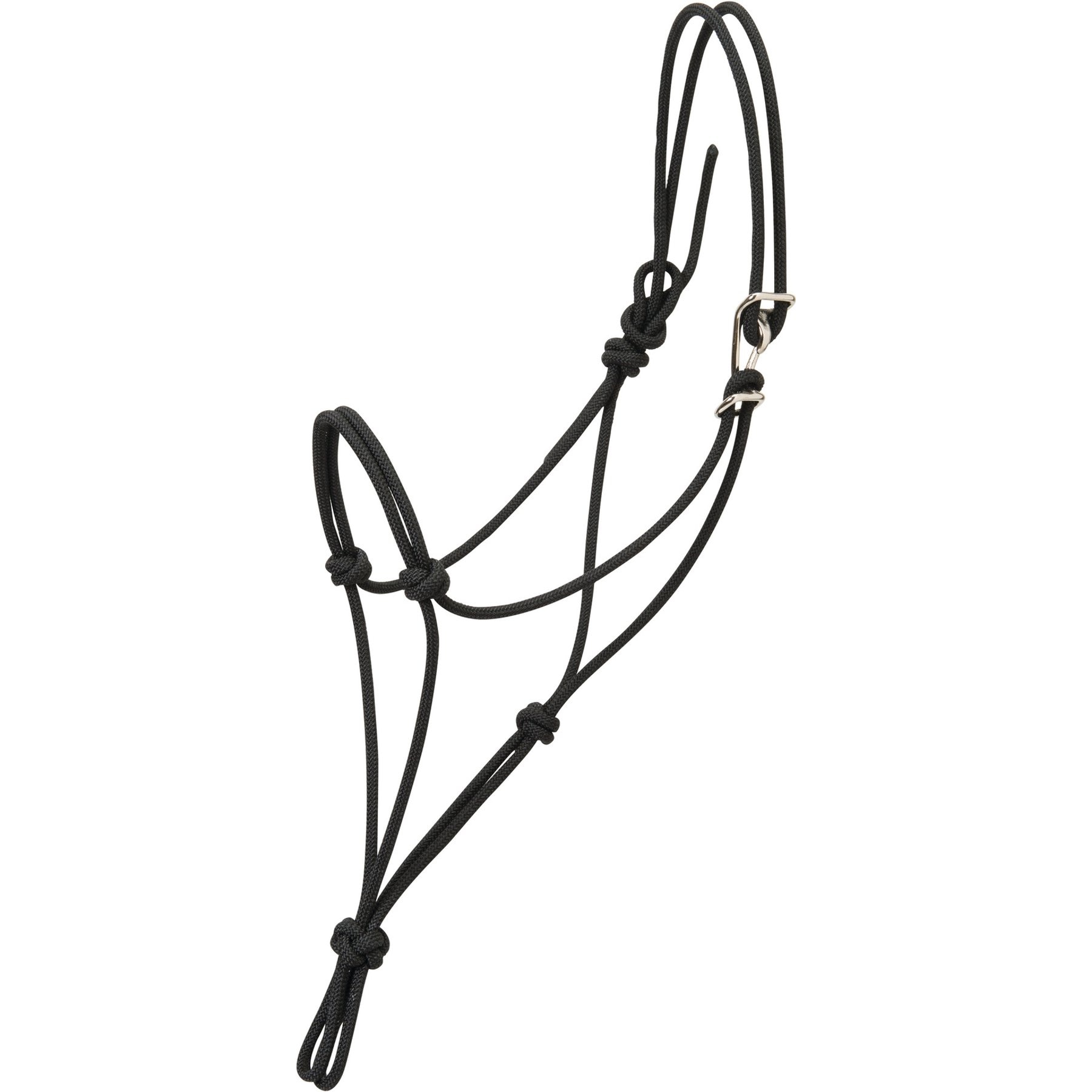 Weaver Equine Silvertip No. 95 Rope Horse Halter with Clip, Black