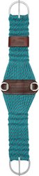 Weaver Equine EcoLuxe Roper Cinch Horse Girth, Turquoise/Charcoal, 34-in