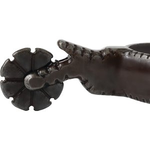 Weaver Equine Ladies' Western Horse Spurs with Plain Buffed Brown Band