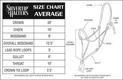 Weaver Equine Silvertip No. 95 Rope Horse Halter with Clip, Black slide 2 of 3