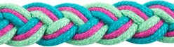 Weaver Equine EcoLuxe Flat Barrel Horse Reins, Turquoise/Raspberry/Biscay Green slide 2 of 9