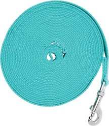 Weaver Equine Flat Cotton Horse Lunge Line, Turquoise