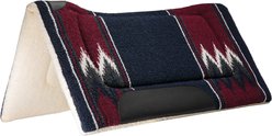 Weaver Equine Acrylic Contoured Saddle Pad, Burgundy/Navy