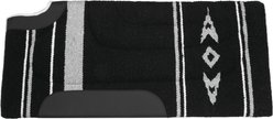 Weaver Equine Acrylic Cut Back Saddle Pad, Black/Gray