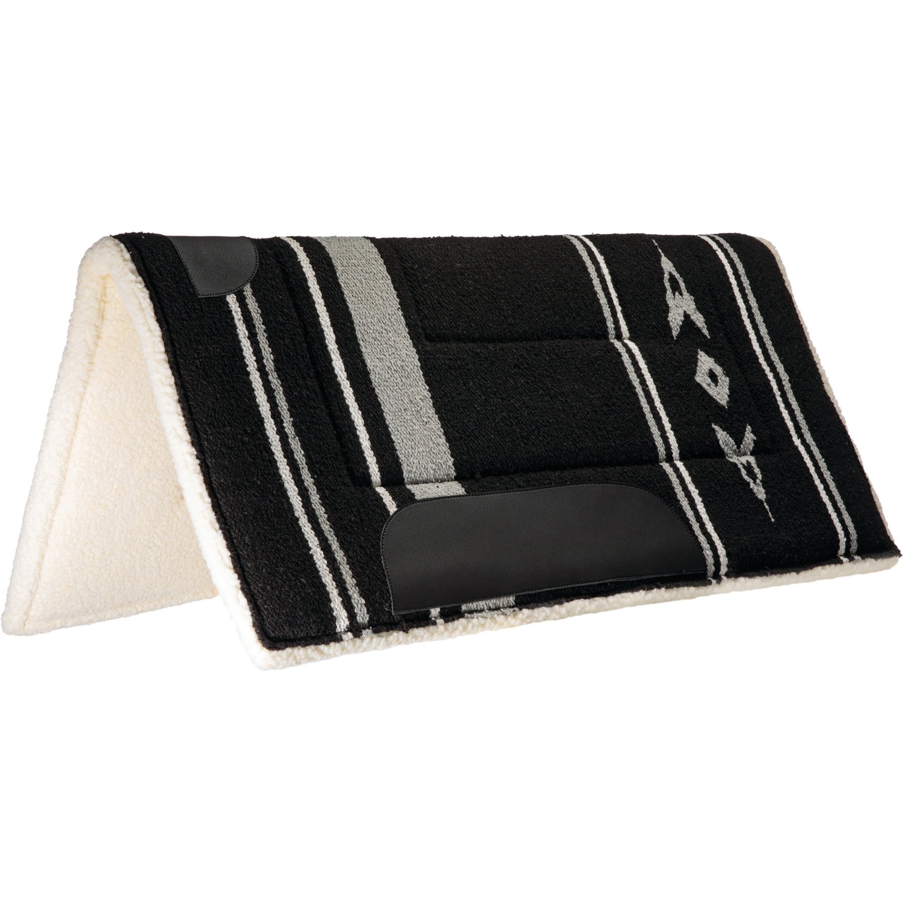 Weaver Equine Acrylic Saddle Pad, Black/Gray