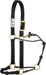 Weaver Equine Kalley Krickeberg Nylon & Rope Combination Horseman's Halter, Black