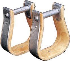 Weaver Equine Child-Sized Wooden Horse Stirrups, 2 1/1-in
