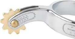 Weaver Equine Youth Chrome Plated Horse Spurs with Engraved Band slide 2 of 7