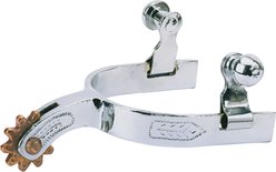 Weaver Equine Youth Chrome Plated Horse Spurs with Engraved Band