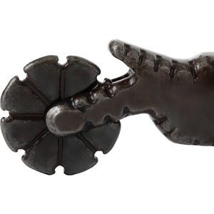 Weaver Equine Ladies' Western Horse Spurs with Plain Buffed Brown Band