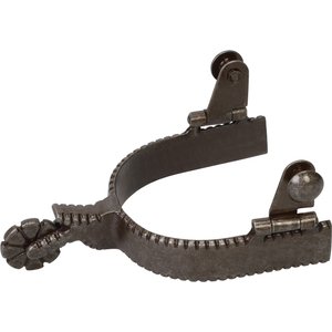 Weaver Equine Ladies' Western Horse Spurs with Plain Buffed Brown Band