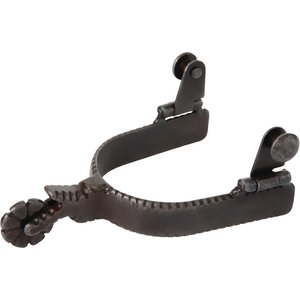 Weaver Equine Ladies' Western Horse Spurs with Plain Buffed Brown Band