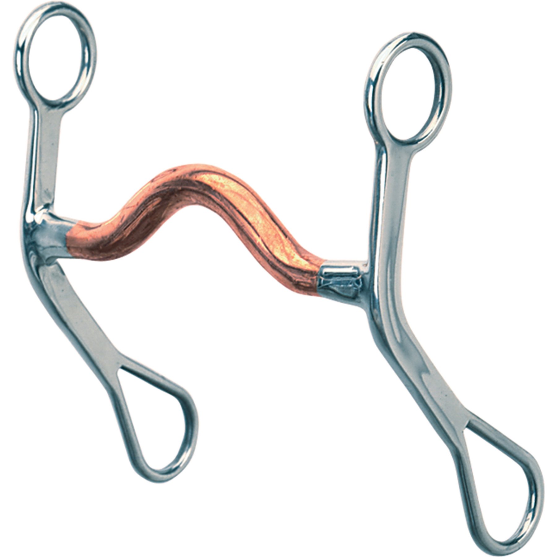 Weaver Equine All Purpose Curb Medium Port Copper Mouth Horse Bit, 5-1/2-in