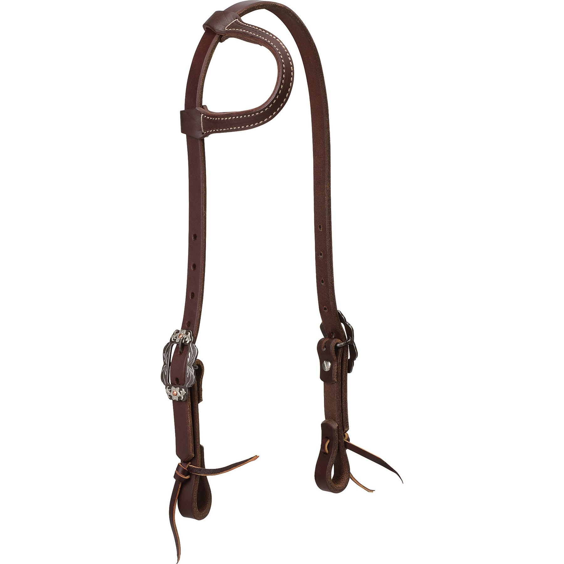 Weaver Equine Working Tack Horse One Ear Headstalls, Golden Chestnut