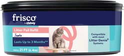 Frisco Cat Litter Disposal System Jumbo Refill, Compatible to Litter Genie Systems, 21-ft, 1 count