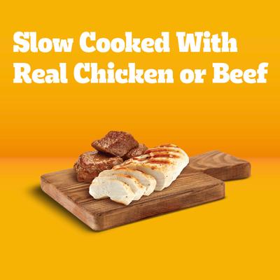 Show full view: Pedigree Puppy Variety Pack Morsels in Sauce with Beef & Chicken Wet Dog Food Pouches, 3.5-oz, pack of 8 slide 5 of 12