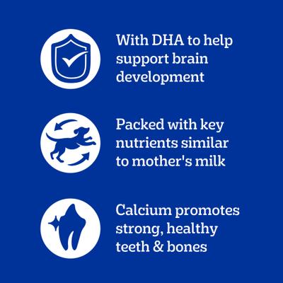 Show full view: Pedigree Puppy Variety Pack Morsels in Sauce with Beef & Chicken Wet Dog Food Pouches, 3.5-oz, pack of 8 slide 4 of 12
