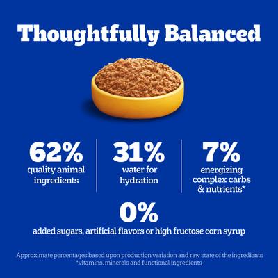 Show full view: Pedigree Chopped Ground Dinner Filet Mignon Flavor & Beef Adult Canned Wet Dog Food Variety Pack, 13.2-oz, case of 12 slide 10 of 12