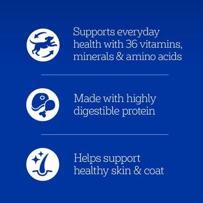 Show full view: Pedigree Chopped Ground Dinner Chicken with Beef Adult Canned Wet Dog Food Variety Pack, 13.2-oz, case of 12 slide 4 of 12