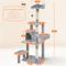 Show in main carousel: Yaheetech 57-in Cat Tree for Indoor Cats, Medium, Light Gray slide 3 of 10
