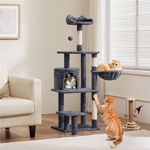 Yaheetech 57-in Cat Tree for Indoor Cats, Medium, Dark Gray