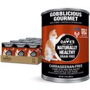 Dave's Pet Food Naturally Healthy Gobblicious Gourmet Grain-Free Pate Wet Canned Cat Food, 13-oz can, case of 12