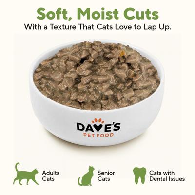 Show full view: Dave's Pet Food Naturally Healthy Farmyard Fowl Chicken & Duck Recipe Grain-Free Canned Wet Cat Food, 5.5-oz can, case of 24 slide 8 of 12