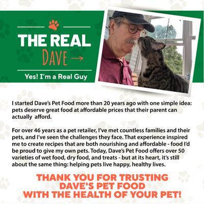 Show full view: Dave's Pet Food 95% Chicken & Chicken Liver Pate Limited Ingredient Grain-Free Canned Wet Cat Food, 5.5-oz, case of 24 slide 10 of 12
