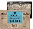 Vital Essentials Frozen Raw Patties Grain-Free Beef Tripe Dog Treat, 4.7-lb box