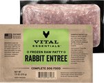 Vital Essentials Frozen Raw Patties Grain-Free Rabbit Entree Dog Food, 4.7-lb box