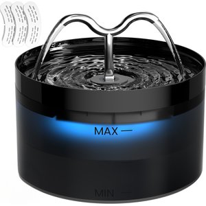 ★sana9251★Animal Water III ★中古品★ EOX Dual Water Flow Faucet Plastic Cat Water Fountain, Black, 71