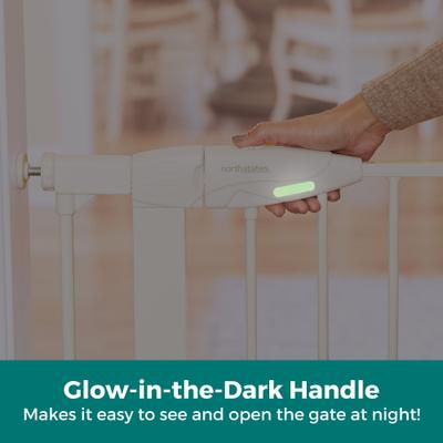 Show full view: MyPet Wide Walk Through EasyPass Pet Gate, 30" High - White slide 8 of 11