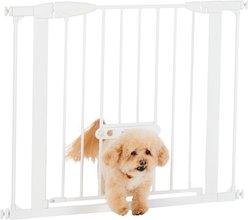 MyPet Wide Walk Through EasyPass Pet Gate, 30" High - White slide 2 of 9