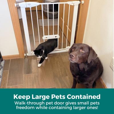 Show full view: MyPet Wide Walk Through EasyPass Pet Gate, 30" High - White slide 3 of 11