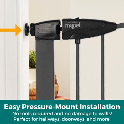 Show full view: MyPet Wide Deco EasyPass Pet Gate, 30" High - Graphite slide 6 of 11