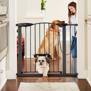 Unipaws Pressure Mountd Transparent Cat & Dog Gate, 56-in