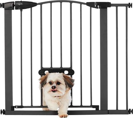 Show full view: MyPet Wide Deco EasyPass Pet Gate, 30" High - Graphite slide 2 of 11