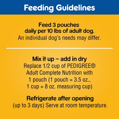 Show full view: Pedigree Choice Cuts in Gravy Variety Pack Adult Wet Dog Food, 3.5-oz pouch, case of 18 slide 8 of 11
